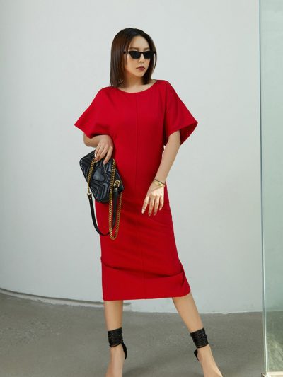 Đầm Body Canh Dơi GEMMI Fashion, DK8641