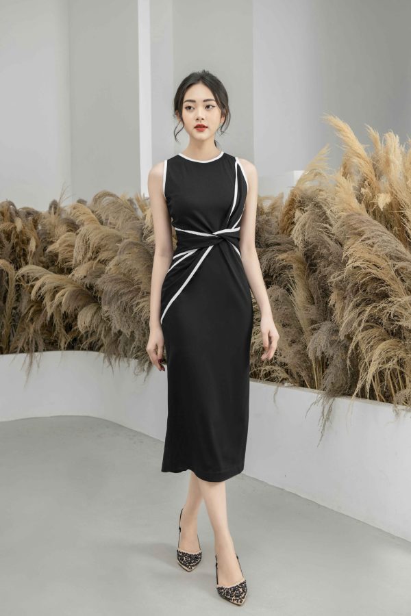 Đầm Body thiết kế dáng ôm không tay Gemmi fashion, DK8410 - Hình ảnh 2