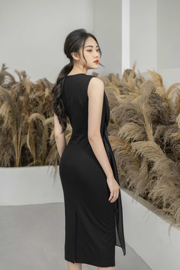 Đầm nữ thiết kế cổ V dáng ôm Gemmi fashion, DK8411 - Hình ảnh 4