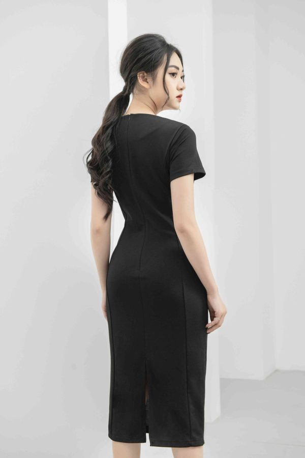 Đầm Body Midi Dáng Dài GEMMI Fashion, DK8416 - Hình ảnh 4