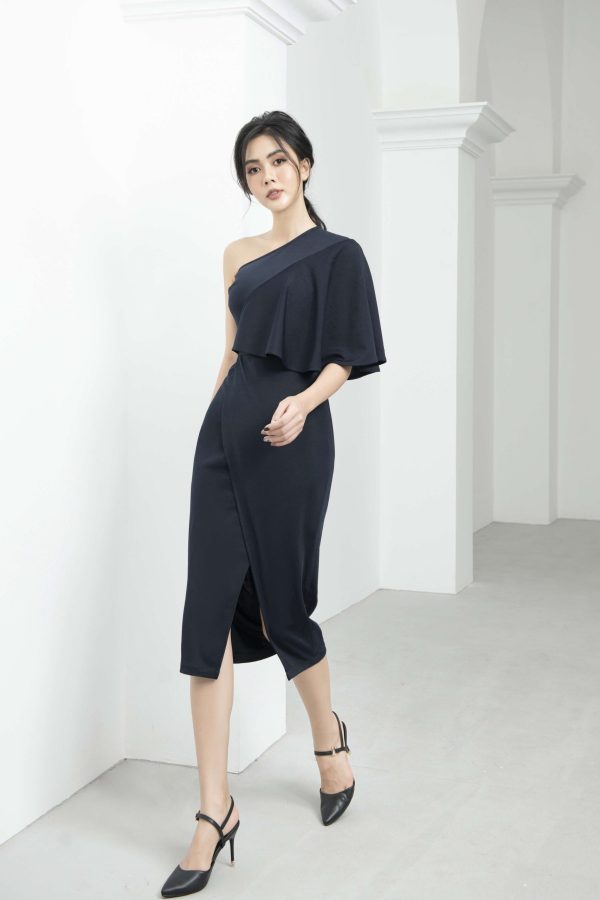 Váy đầm nữ thiết kế lệch vai dáng ôm body Gemmi fashion, DK8464 - Hình ảnh 10