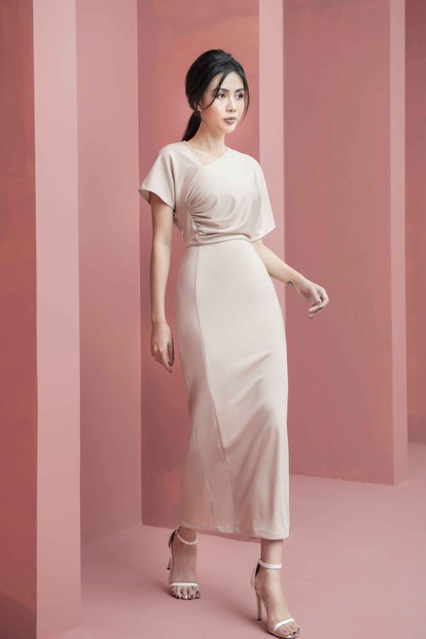 Váy đầm nữ dáng ôm body thiết kế lệch vai Gemmi Fashion, DK8466 - Hình ảnh 15