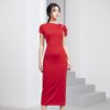 Váy đầm nữ thiết kế ôm body dáng dài Gemmi fashion, DK8463
