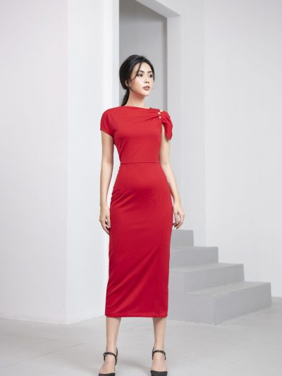 Váy đầm nữ thiết kế ôm body dáng dài Gemmi fashion, DK8463