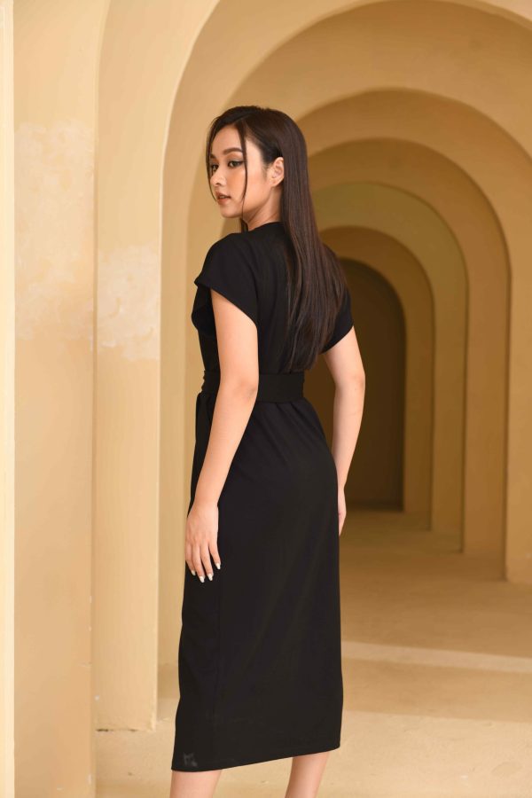Váy đầm nữ thiết kế dáng ôm body xẻ tà Gemmi fashion, DK8445 - Hình ảnh 3