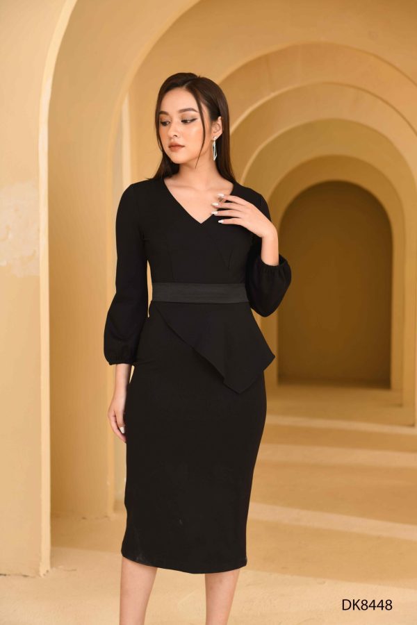 Váy đầm nữ thiết kế dáng ôm body xẻ hông Gemmi fashion, DK8447 - Hình ảnh 10