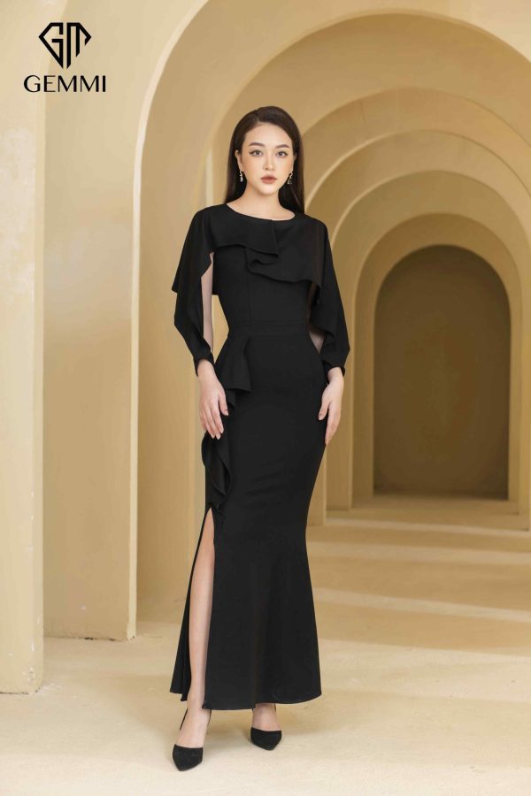 Váy đầm nữ thiết kế dáng ôm body xẻ hông Gemmi fashion, DK8447 - Hình ảnh 6