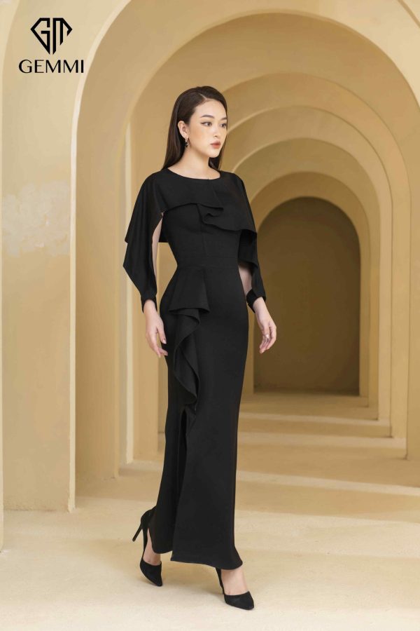 Váy đầm nữ thiết kế dáng ôm body xẻ hông Gemmi fashion, DK8447 - Hình ảnh 7