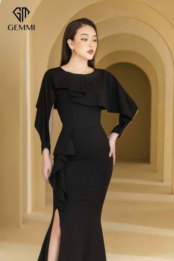 Váy đầm nữ thiết kế dáng ôm body xẻ hông Gemmi fashion, DK8447 - Hình ảnh 8
