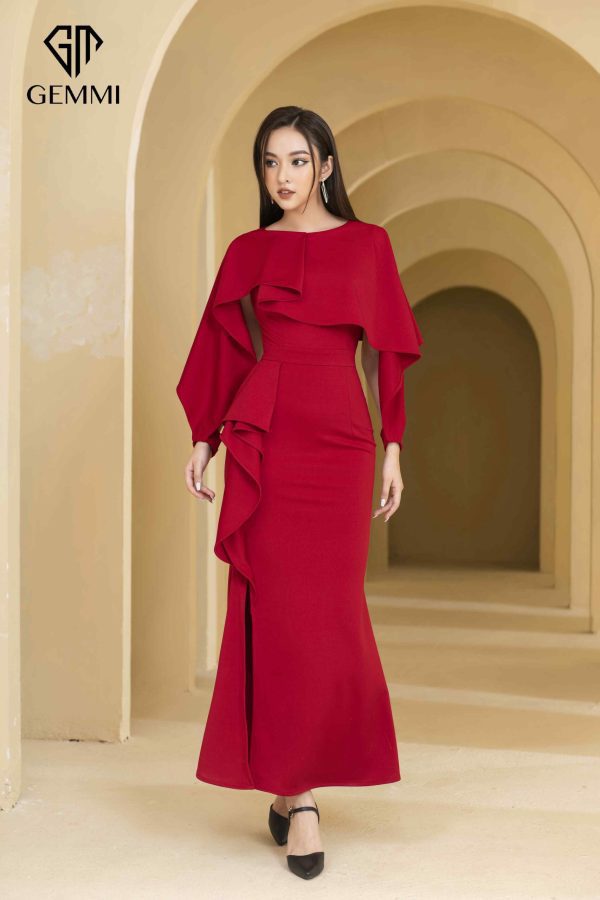 Váy đầm nữ thiết kế dáng ôm body xẻ hông Gemmi fashion, DK8447 - Hình ảnh 2