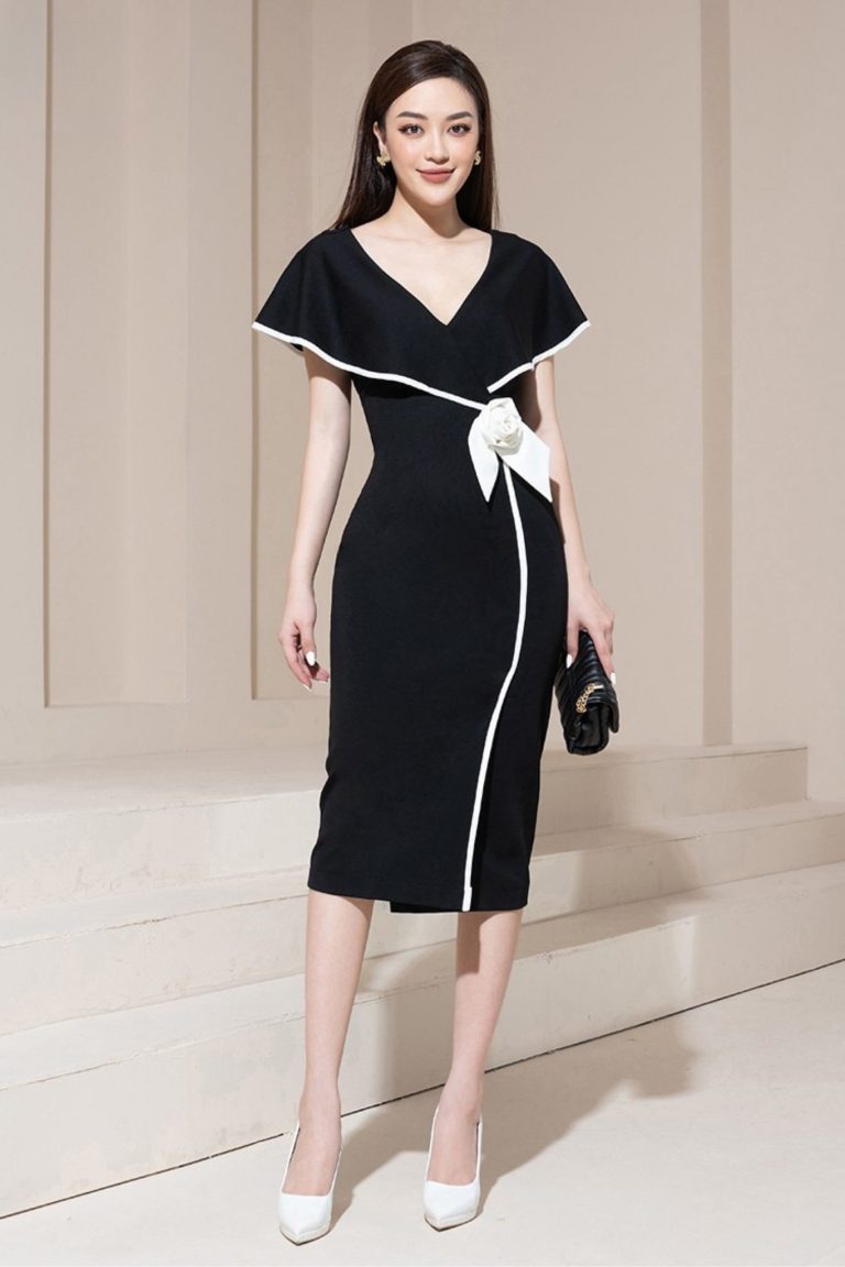 Váy đầm nữ dự tiệc thiết kế dáng ôm body Gemmi fashion, DK8476