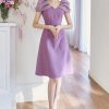 Đầm Thiết Kế Dáng Xòe Phối Tơ Oganza GEMMI Fashion, DK8636