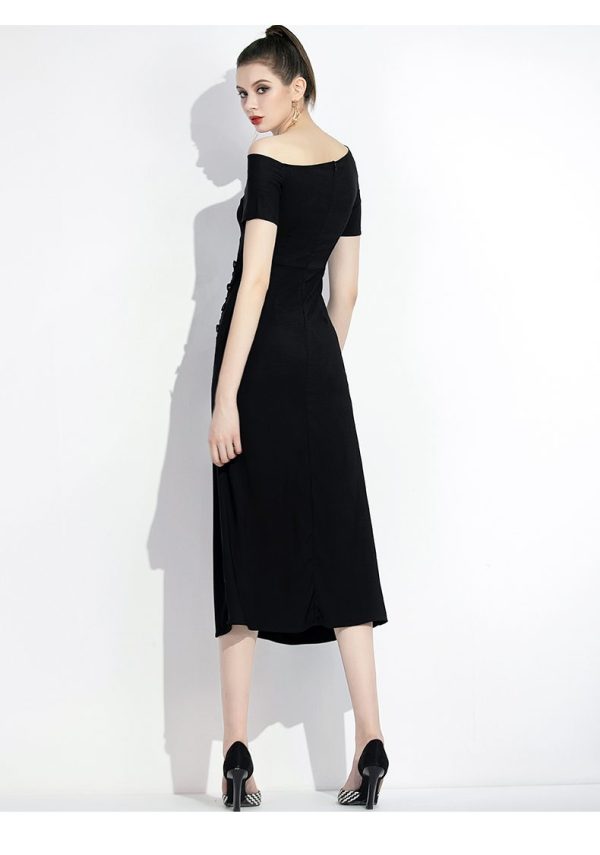 Váy đầm nữ thiết kế lệch vai xẻ tà Gemmi Fashion, DK8335 - Hình ảnh 2