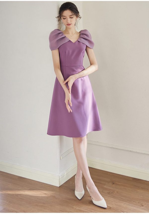 Đầm Thiết Kế Dáng Xòe Phối Tơ Oganza GEMMI Fashion, DK8636 - Hình ảnh 6