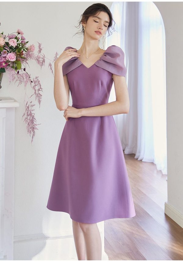 Đầm Thiết Kế Dáng Xòe Phối Tơ Oganza GEMMI Fashion, DK8636 - Hình ảnh 2