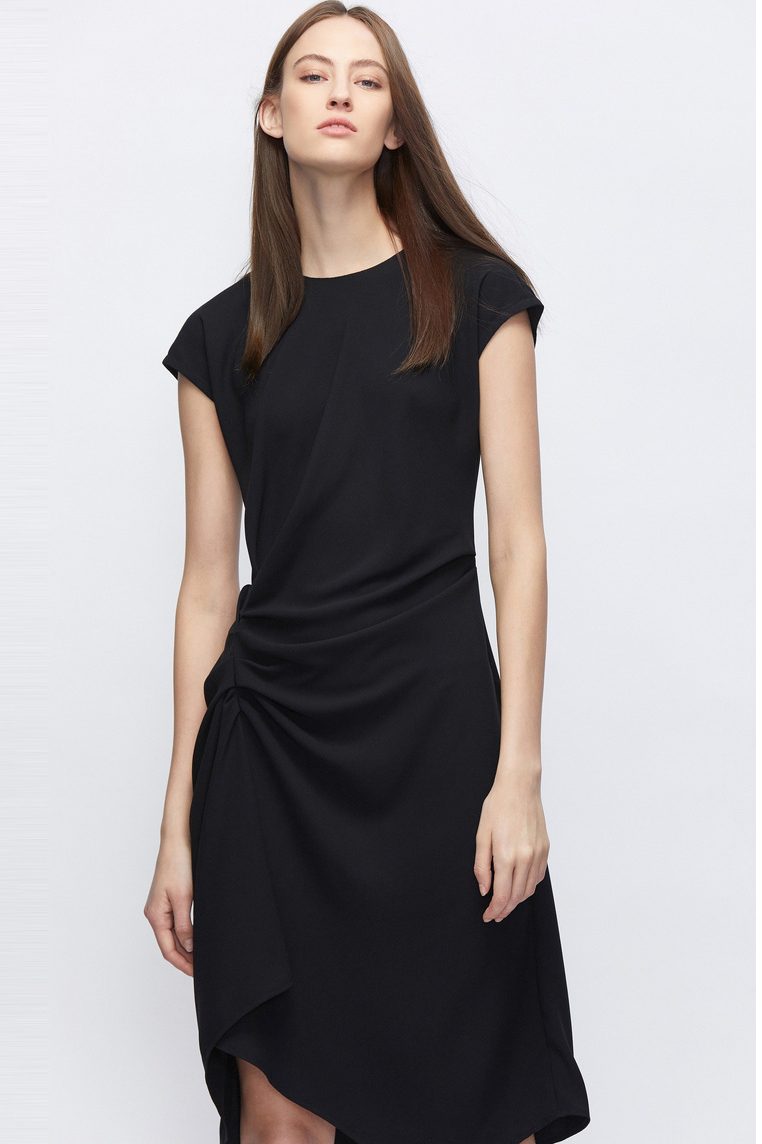 Đầm nữ thiết kế dáng xòe rúm eo che khuyết điểm tốt Gemmi fashion, DK8390