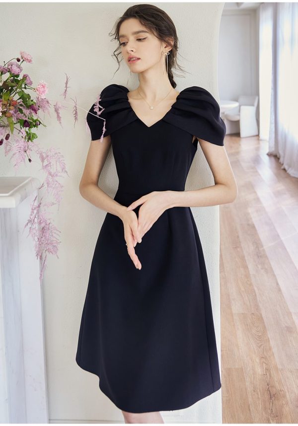 Đầm Thiết Kế Dáng Xòe Phối Tơ Oganza GEMMI Fashion, DK8636 - Hình ảnh 4