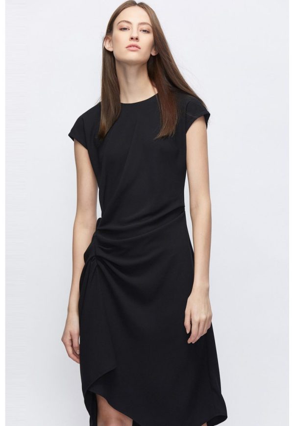 Đầm nữ thiết kế dáng xòe rúm eo che khuyết điểm tốt Gemmi fashion, DK8390