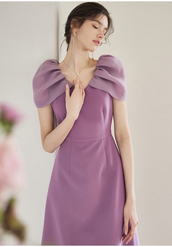 Đầm Thiết Kế Dáng Xòe Phối Tơ Oganza GEMMI Fashion, DK8636 - Hình ảnh 13