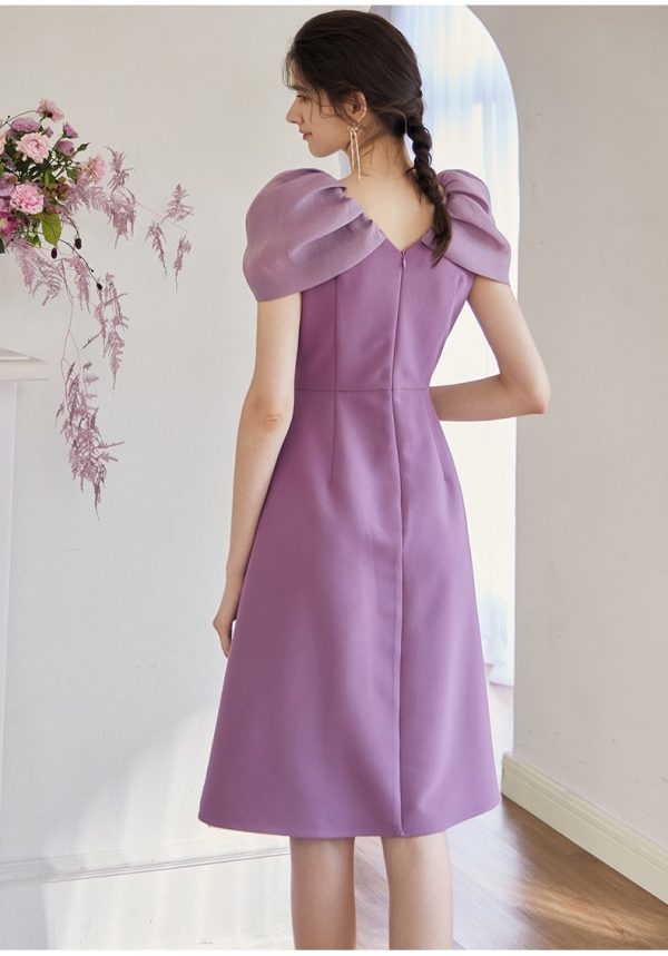Đầm Thiết Kế Dáng Xòe Phối Tơ Oganza GEMMI Fashion, DK8636 - Hình ảnh 12