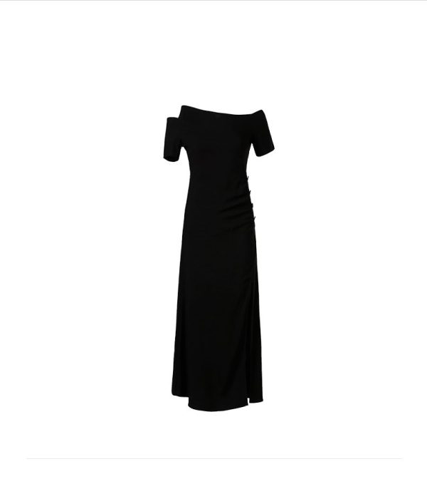 Váy đầm nữ thiết kế lệch vai xẻ tà Gemmi Fashion, DK8335 - Hình ảnh 5