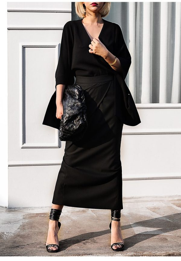 Chân váy nữ thiết kế dáng dài xẻ tà Gemmi fashion, JS114 - Hình ảnh 5