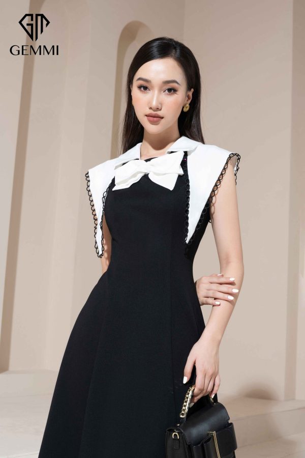 Váy đầm nữ công sở thiết kế dáng xòe Gemmi fashion, DK8488 - Hình ảnh 3