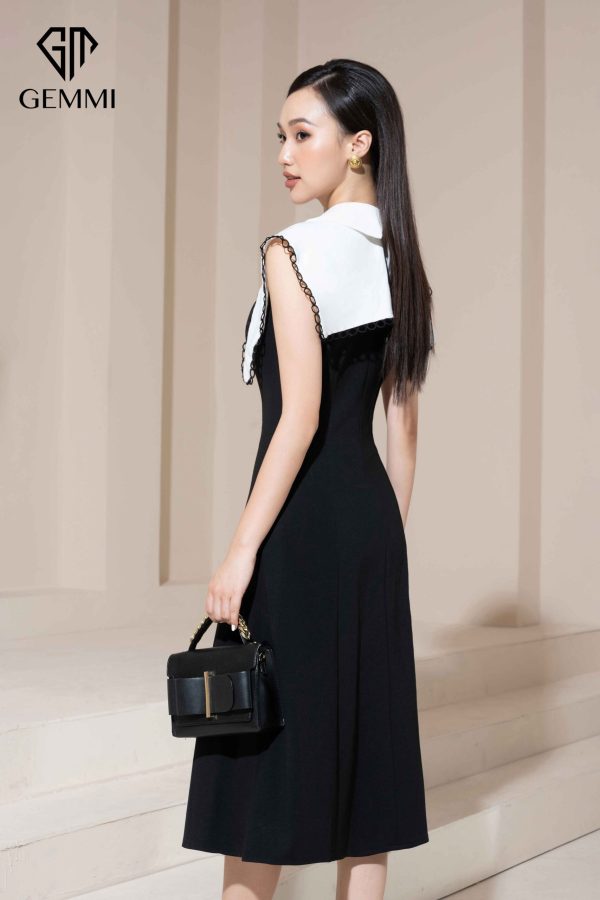 Váy đầm nữ công sở thiết kế dáng xòe Gemmi fashion, DK8488 - Hình ảnh 4