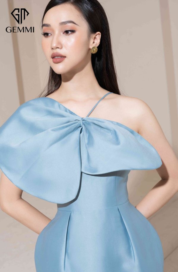 Váy đầm nữ ôm body thiết kế nơ ngực Gemmi fashion, DK8472 - Hình ảnh 5