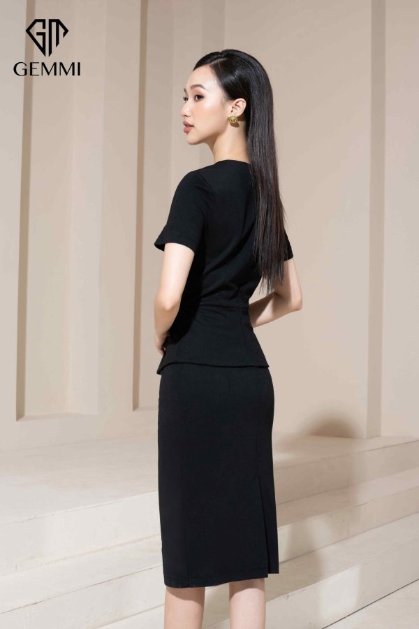 Váy đầm nữ công sở thiết kế peplum Gemmi fashion, DK8481 - Hình ảnh 4