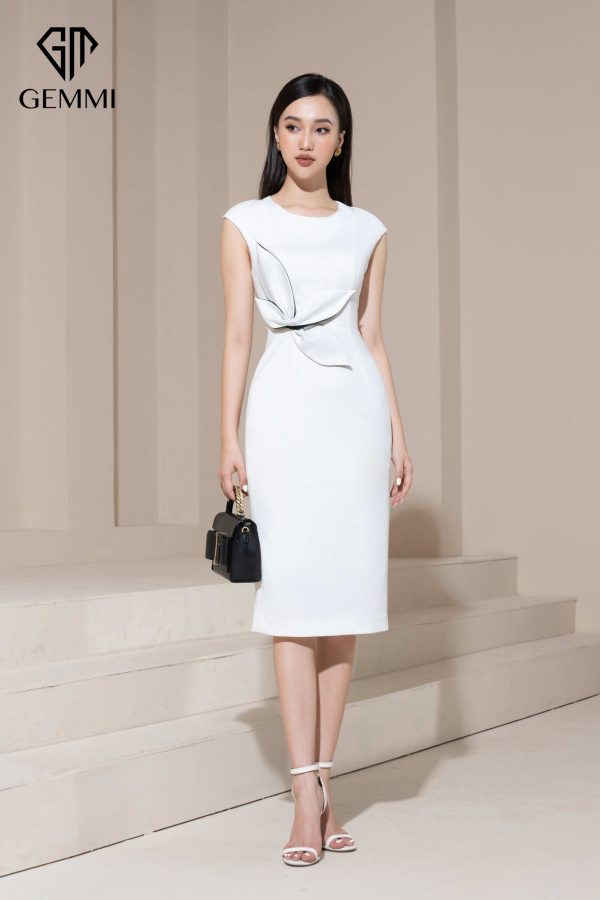 Váy đầm nữ công sở thiết kế dáng ôm body Gemmi fashion, DK8494 - Hình ảnh 8