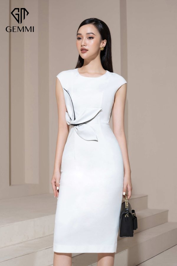 Váy đầm nữ công sở thiết kế dáng ôm body Gemmi fashion, DK8494 - Hình ảnh 9