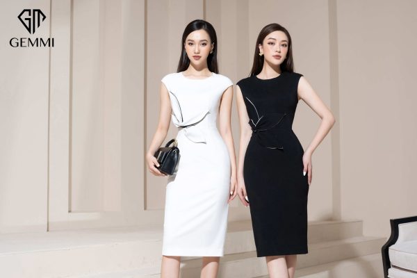 Váy đầm nữ công sở thiết kế dáng ôm body Gemmi fashion, DK8494 - Hình ảnh 4