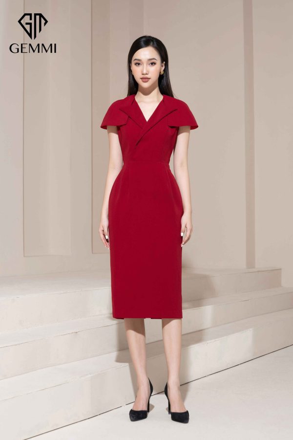 Váy đầm nữ công sở thiết kế dáng ôm body Gemmi fashion, DK8486 - Ảnh 9