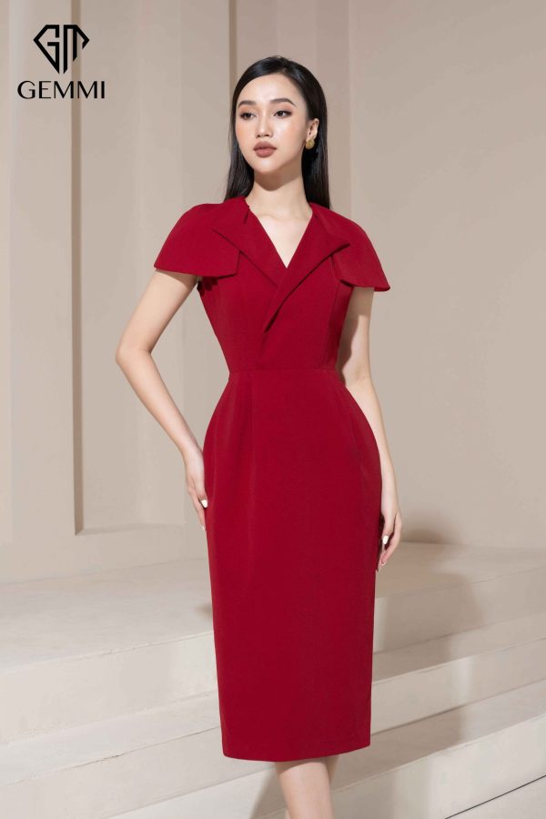 Váy đầm nữ công sở thiết kế dáng ôm body Gemmi fashion, DK8486 - Ảnh 10