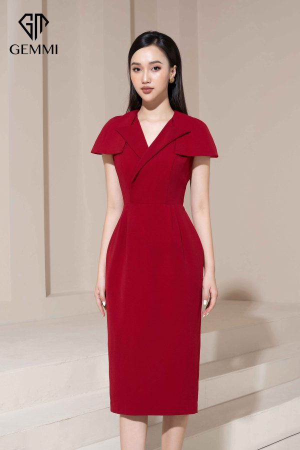 Váy đầm nữ công sở thiết kế dáng ôm body Gemmi fashion, DK8486 - Ảnh 8