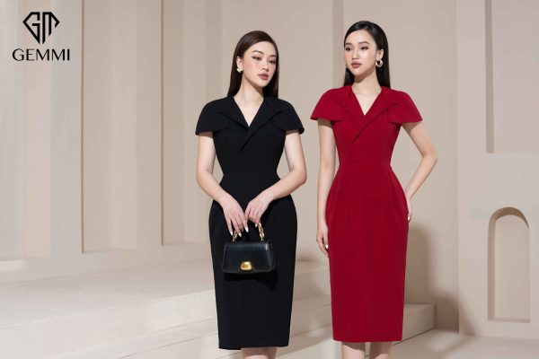Váy đầm nữ công sở thiết kế dáng ôm body Gemmi fashion, DK8486 - Ảnh 3