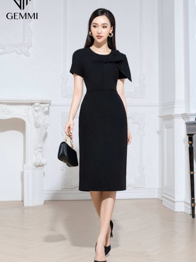 Váy đầm nữ công sở ôm body thiết kế sang trọng Gemmi fashion, DK8498