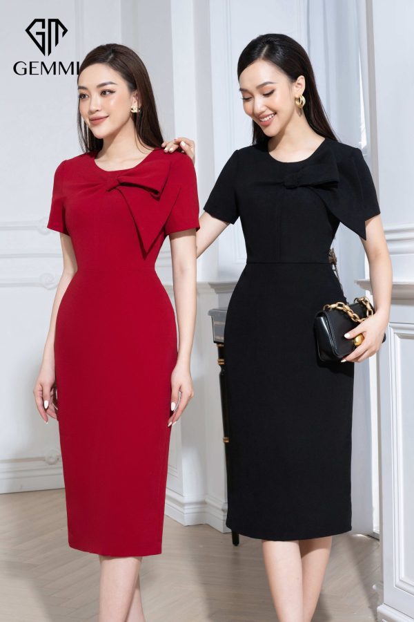 Váy đầm nữ công sở ôm body thiết kế sang trọng Gemmi fashion, DK8498