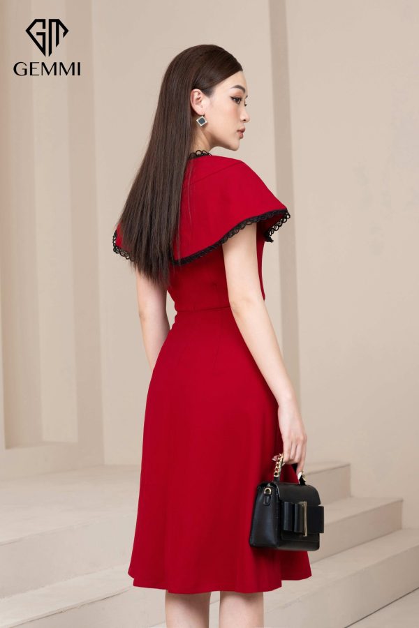 Đầm nữ thiết kế dáng xòe chiffon cao cấp Gemmi fashion, DK8490 - Hình ảnh 4