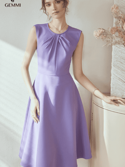 Đầm Dáng Xòe Elegant Dress GEMMI Fashion, DK8624