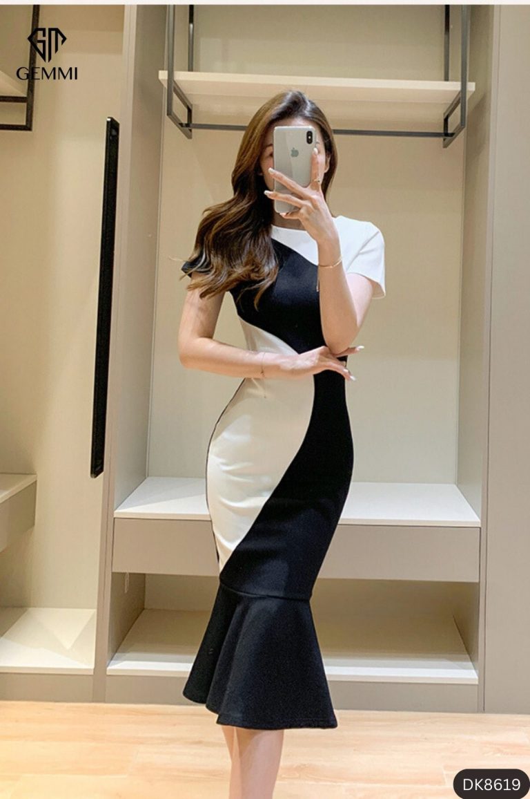 Đầm Body Đuôi Cá Dự Tiệc GEMMI Fashion, DK8619