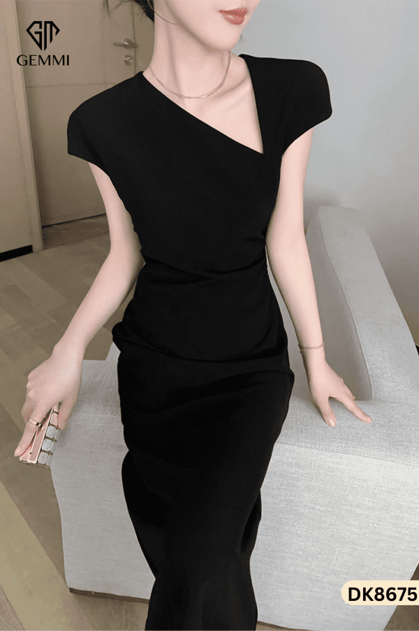 Đầm Body Cổ Tim Lệch GEMMI Fashion, DK8675 - Hình ảnh 6
