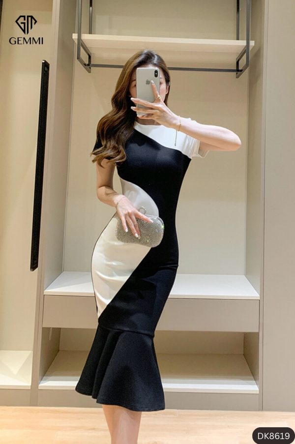 Đầm Body Đuôi Cá Dự Tiệc GEMMI Fashion, DK8619 - Hình ảnh 4