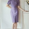 Đầm công sở cổ sen cao cấp GEMMI Fashion, DK8630