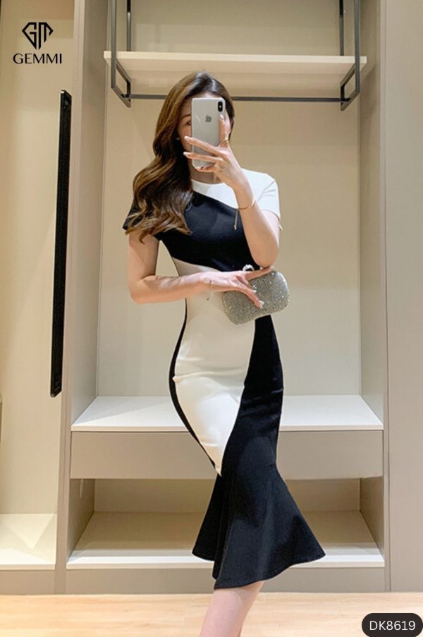 Đầm Body Đuôi Cá Dự Tiệc GEMMI Fashion, DK8619 - Hình ảnh 3