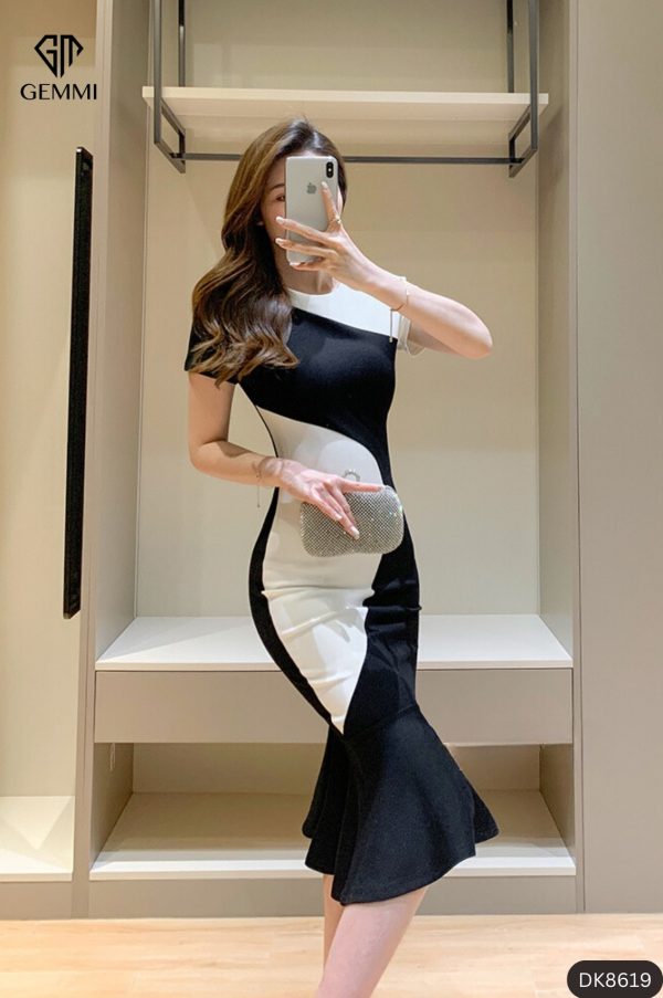 Đầm Body Đuôi Cá Dự Tiệc GEMMI Fashion, DK8619 - Hình ảnh 2
