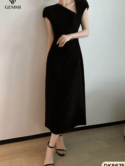 Đầm Body Cổ Tim Lệch GEMMI Fashion, DK8675