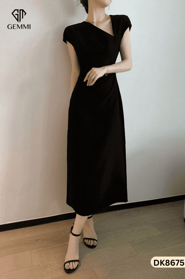 Đầm Body Cổ Tim Lệch GEMMI Fashion, DK8675 - Hình ảnh 4
