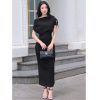Đầm body dài lệch vai GEMMI Fashion, DK8522